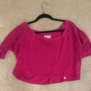 Hollister Fuchsia Cropped Top